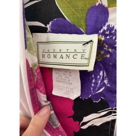 Vintage 90’s Country Romance Dress 12 Petite - Picture 3 of 6